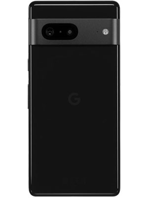 Back view of Google Pixel 6 black smartphone