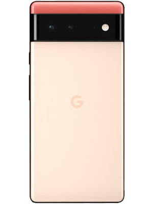 Back view of Google Pixel 6 pink smartphone
