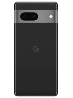 Back photo of Google Pixel 7 black smartphone