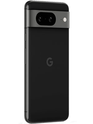 Back view of Google Pixel 8 in black smartphone