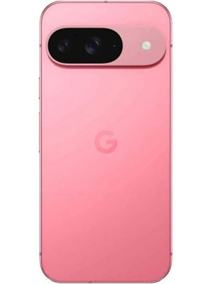 Back view of Google Pixel 9 pink smartphone