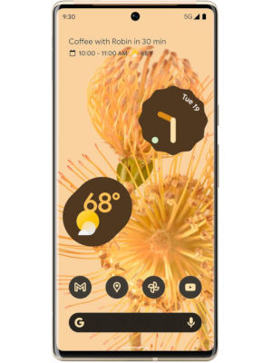 Front view of Google Pixel 6 Pro black smartphone