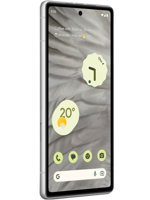 Google Pixel 7a showing front display view