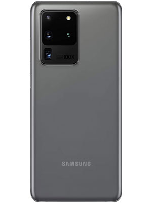 Samsung Galaxy S20 Ultra back view showing camera setup