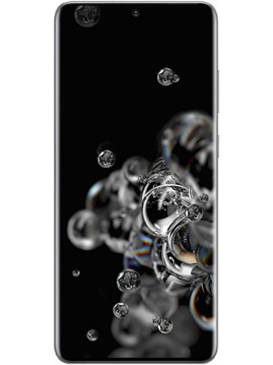 Samsung Galaxy S20 Ultra front view showing display