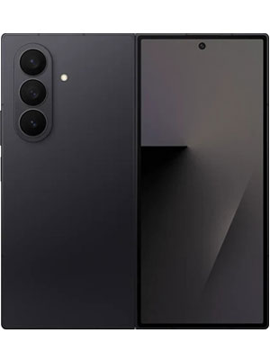 Samsung Galaxy Z Fold 7 in black color showing unfolded front and back photo