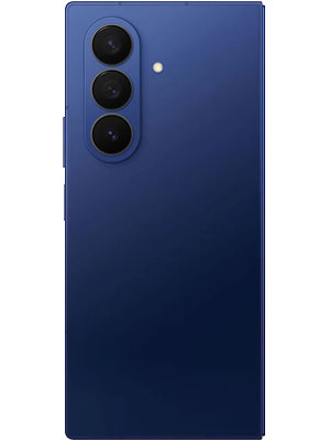 Samsung Galaxy Z Fold 7 in blue color showing unfolded back photo