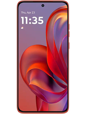 Front view of Motorola Edge 60 Neo in Poinciana color smartphone