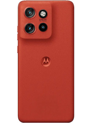Back view of Motorola Edge 60 Neo in Poinciana color smartphone