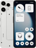 Front and back side photo of Nothing Phone 3a Lite in Meteor Silver color smartphone