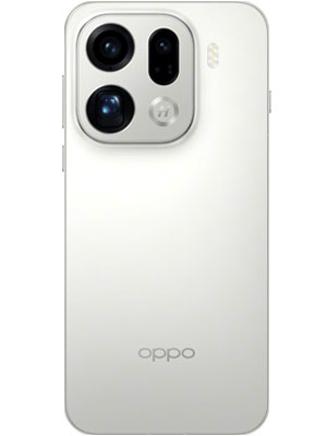 Back view of Oppo Find X9 Pro in Silk White color smartphone