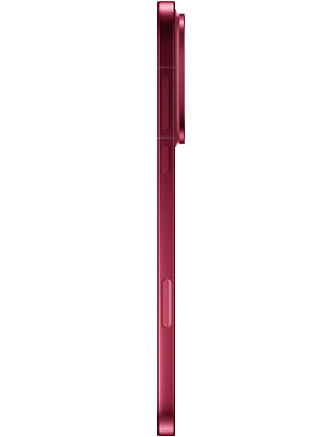 Side view of Oppo Find X9 Pro in velvet red color