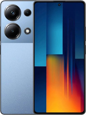 Front and back view of Xiaomi Poco M6 Pro