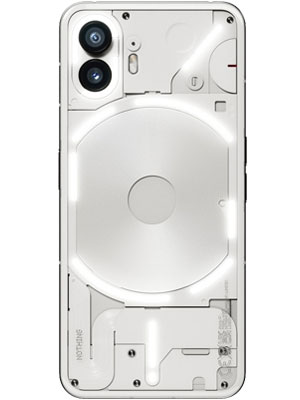Back side photo of Nothing Phone 2 in white color