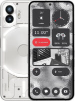 Front and back side photo of Nothing Phone 2 smartphone
