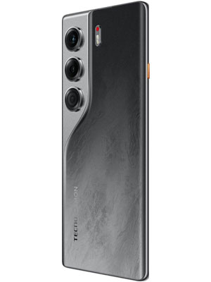 Back side photo of tecno camon 40 pro in Galaxy Black color