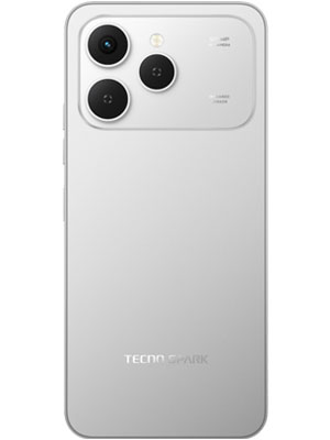 Back side photo of Tecno Spark 40 in Titanium Grey color smartphone