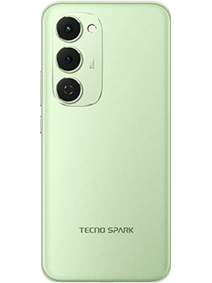 Tecno Spark 40 Pro Plus back side photo in Tundra Green color smartphone
