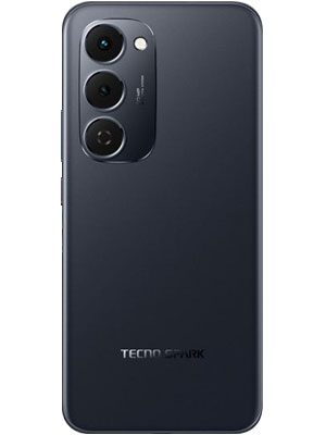 Tecno Spark 40 Pro Plus back side photo in Nebula Black color smartphone