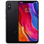 Xiaomi mi 8 Front and back photo in black color
