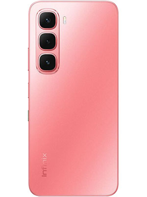 Back side photo of Infinix Hot 60i in Neon Red color smartphone