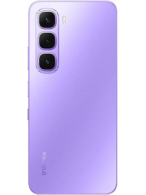 Back side photo of Infinix Hot 60i in Soul Eye Purple color smartphone